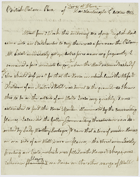 Page from a handwritten journal