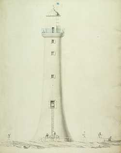 Bell Rock Lighthouse engraving