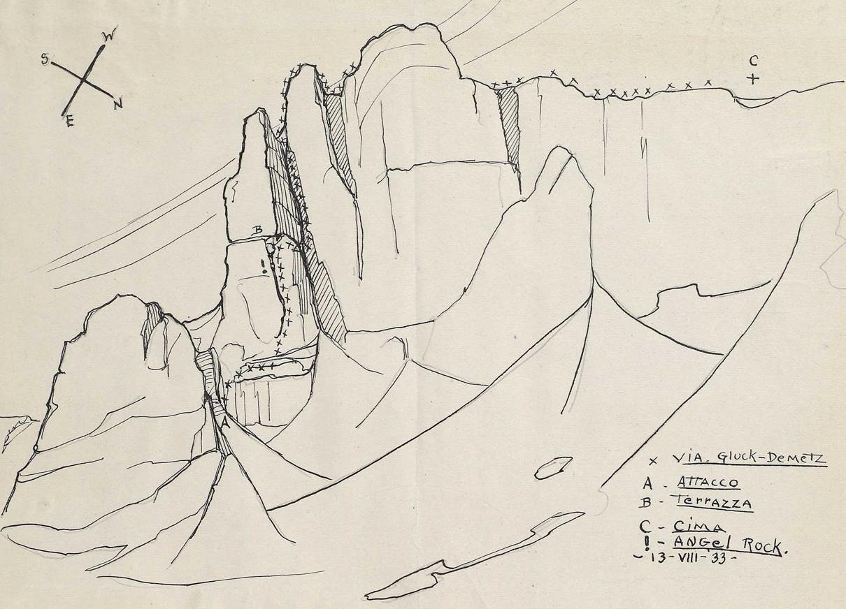 A sketch of a mountain range