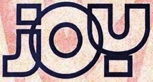 Block letters that spell "Joy".