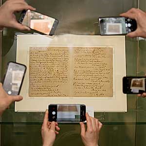 Manuscript and mobile phones