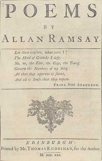 Front page of poetry book