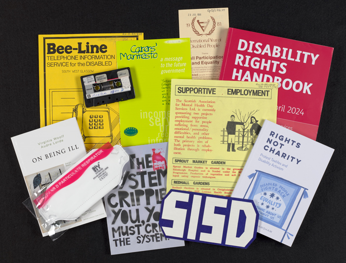 A selection of ephemera from the history of disability and labour.