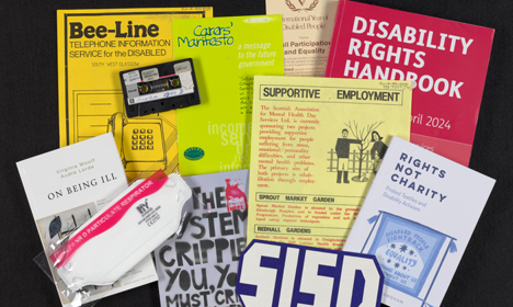 A selection of ephemera from the history of disability and labour.