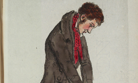A coloured drawing of James Wilson.