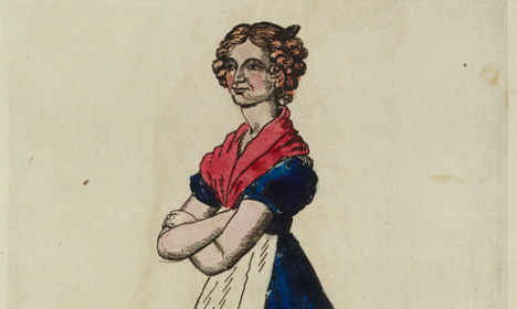Colour drawing of Mary Paterson.