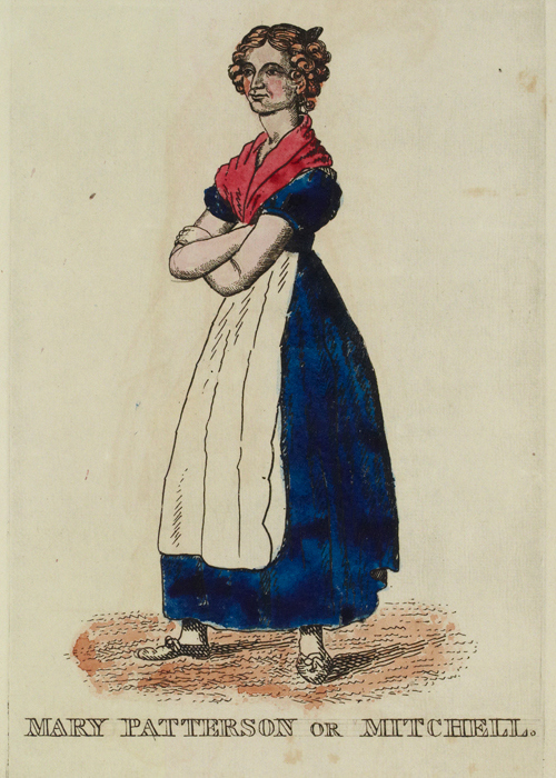 Colour drawing of Mary Paterson.
