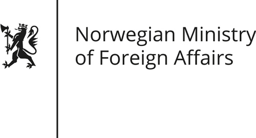 Logo for Norwegian Ministry of Foreign Affairs.