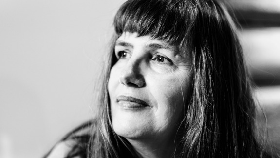 A black and white photo of Mimesis Heidi Dahlsveen.