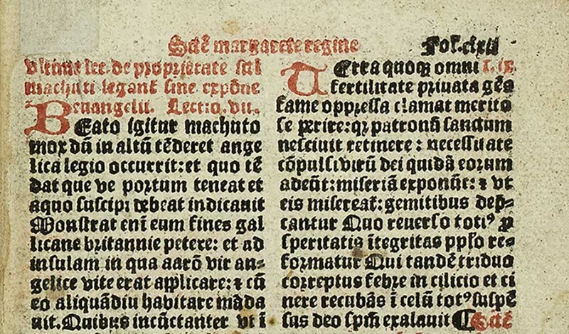 Part of a manuscript