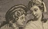 Engraving of couple